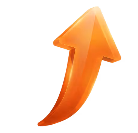 Orange Arrow Up