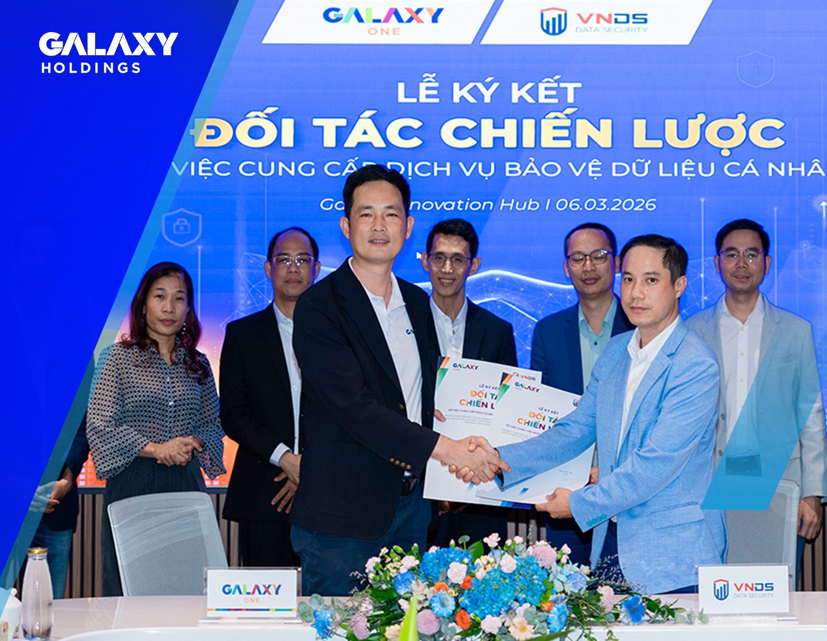 Galaxy One chính thức bắt tay VNDS, đánh dấu cột mốc đối tác chiến lược trong cung cấp dịch vụ và giải pháp về bảo vệ dữ liệu cá nhân