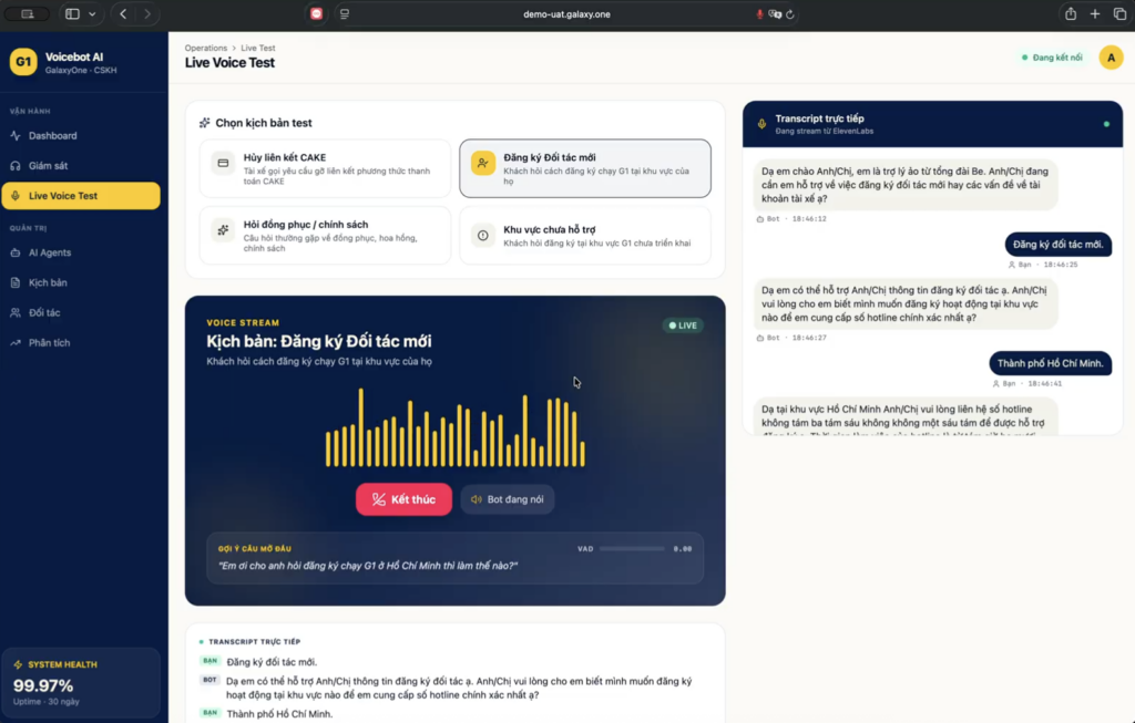 Voicebot AI Galaxy One